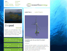 Tablet Screenshot of oceanflowenergy.com